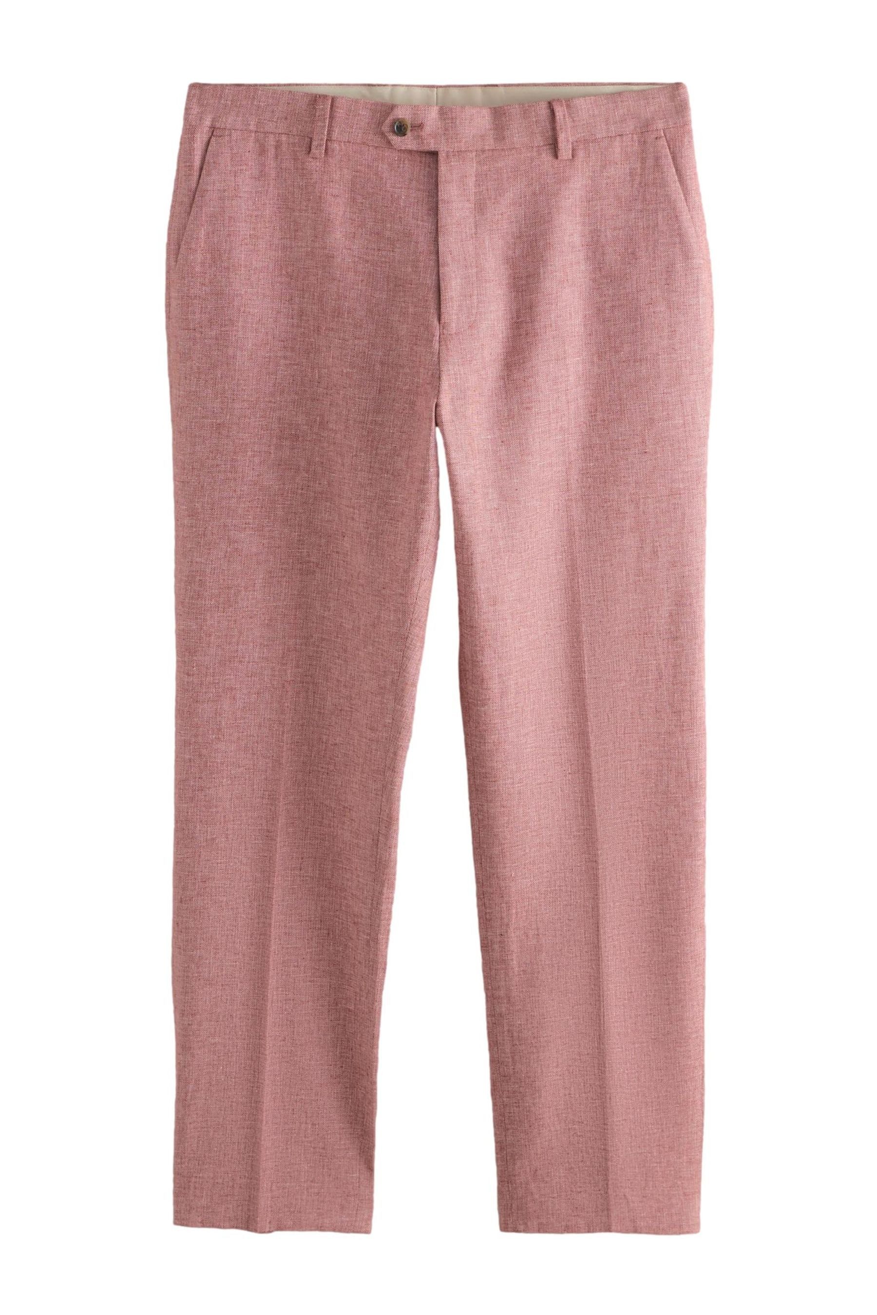 Next Anzughose Strukturierte Tailored Fit Anzughose aus Leinenmix (1-tlg)