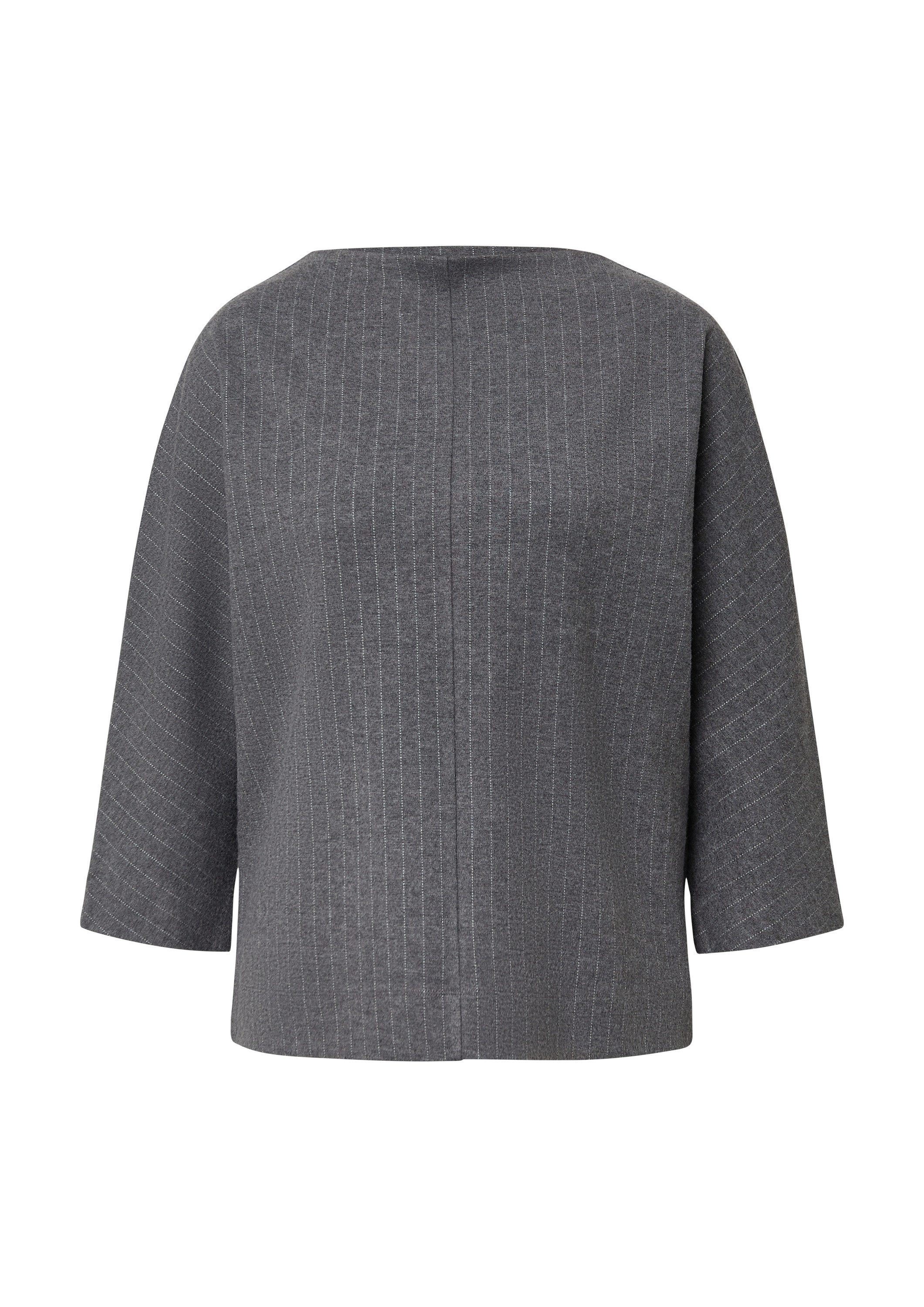 s.Oliver 3/4 Arm-Pullover Sweatshirt Relaxed-Fit-Shirt mit Nadelstreifen un günstig online kaufen