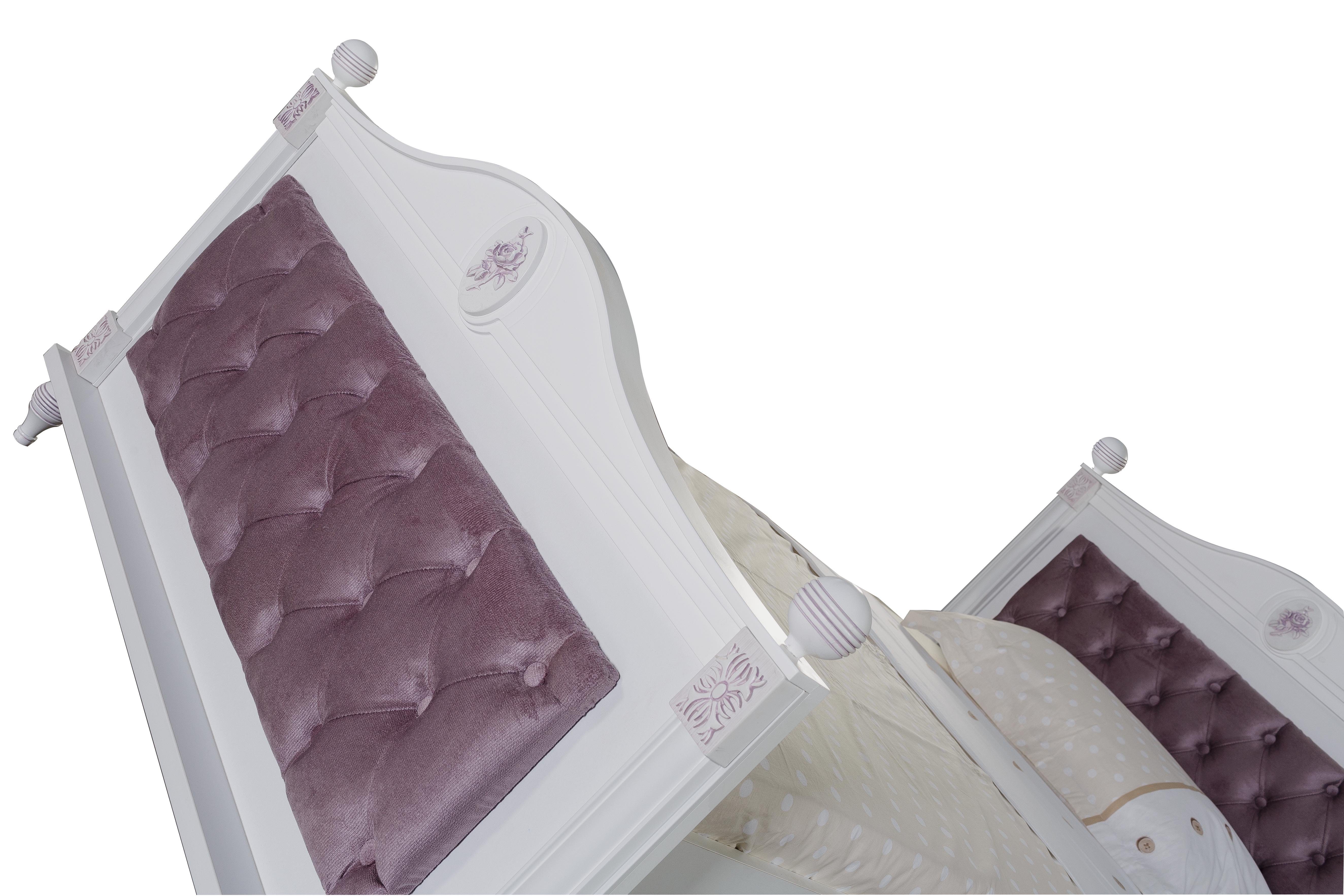Kapa Möbel Jugendbett Goldi in 100x200 cm romantischem Design