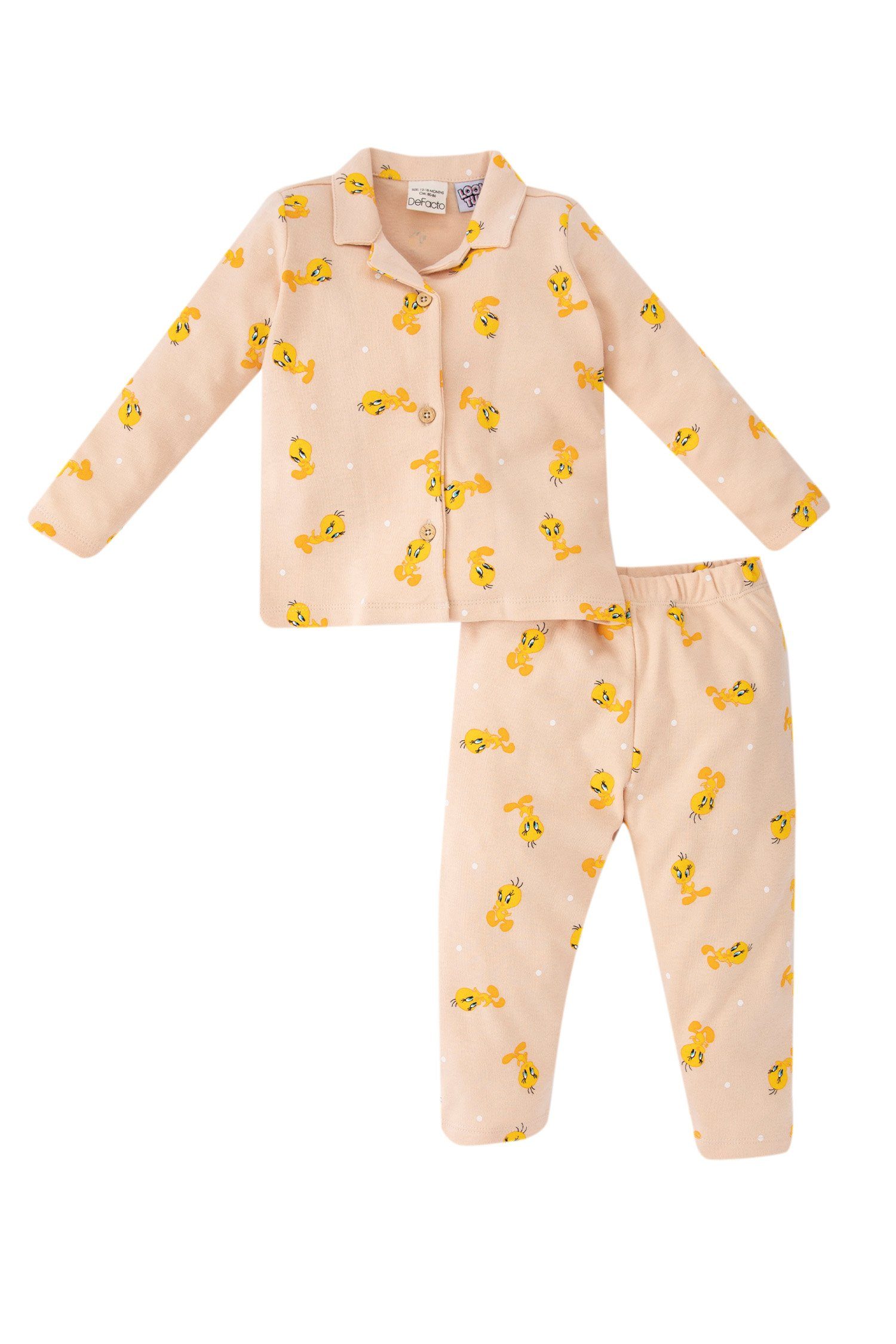 Looney (2-tlg) FIT 2 BabyGirl Pyjama DeFacto tlg) Tunes Pyjama (Packung, REGULAR