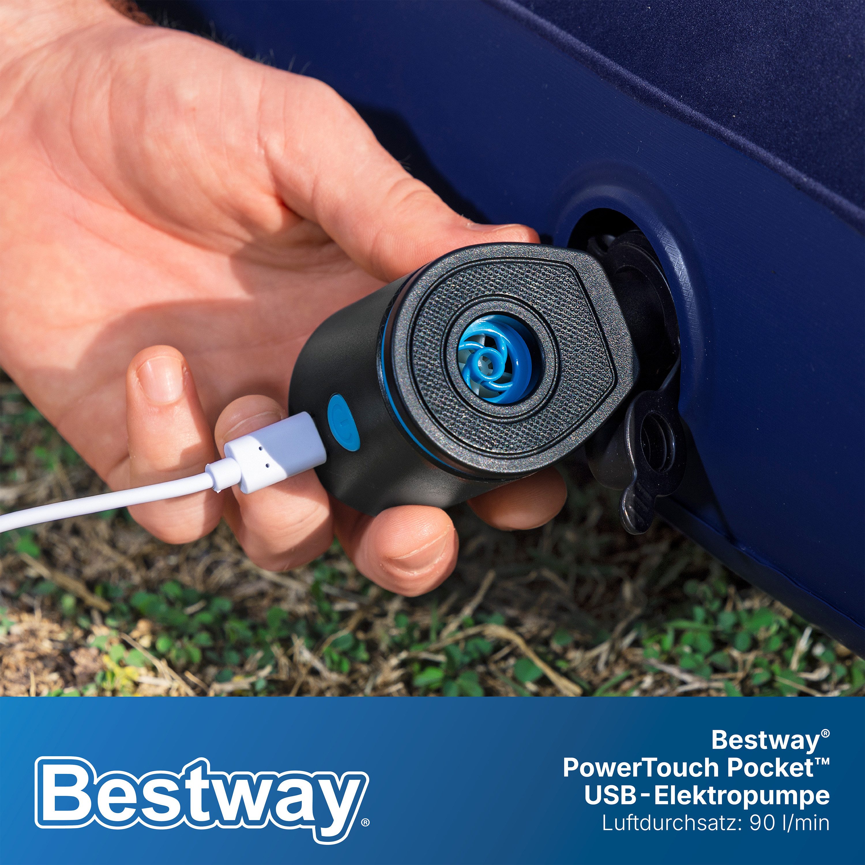 Bestway Elektropumpe PowerTouch Pocket™ (Packung, 1-tlg., 90 l/min), max. Druck 0,029 Bar