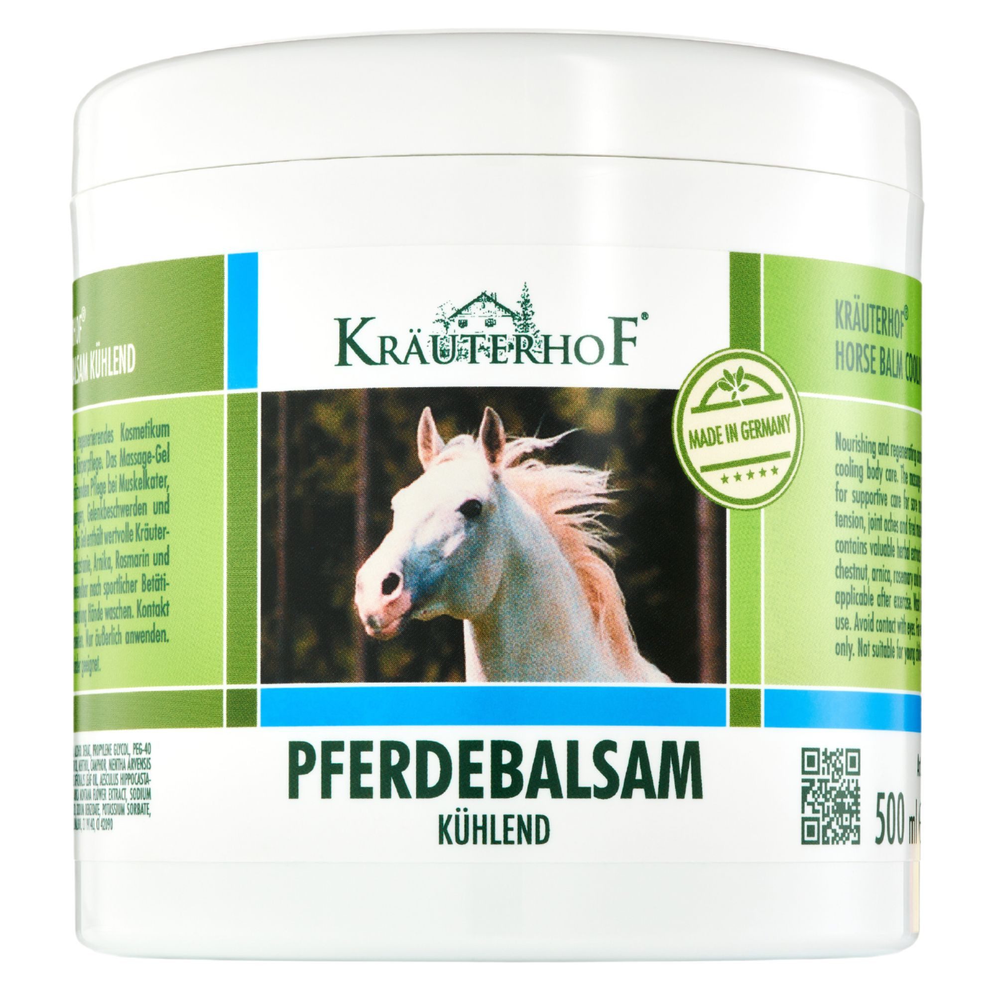 Körpercreme Kräuterhof® Pferdebalsam kühlend (500ml)