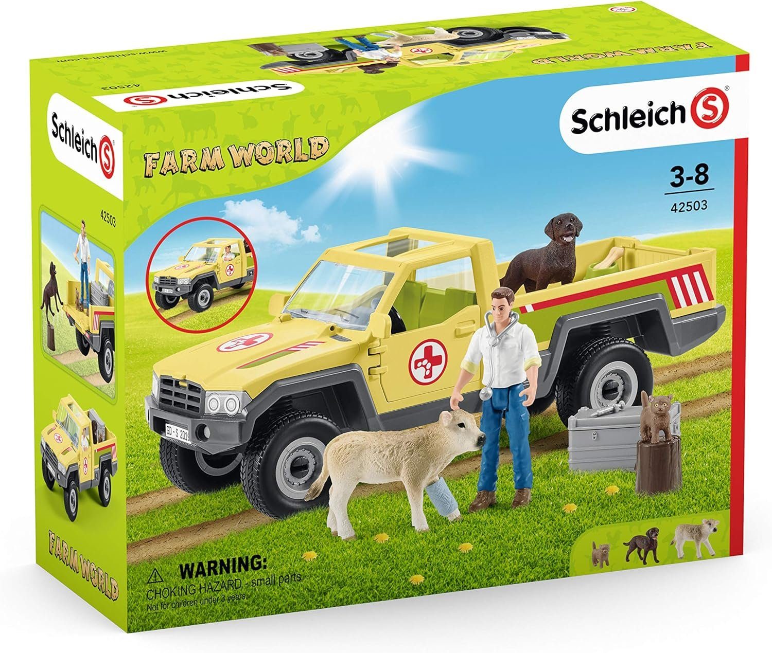 dem Schleich® Bauernhof Tierfiguren - World Spielfigur Farm Tierarztbesuch auf