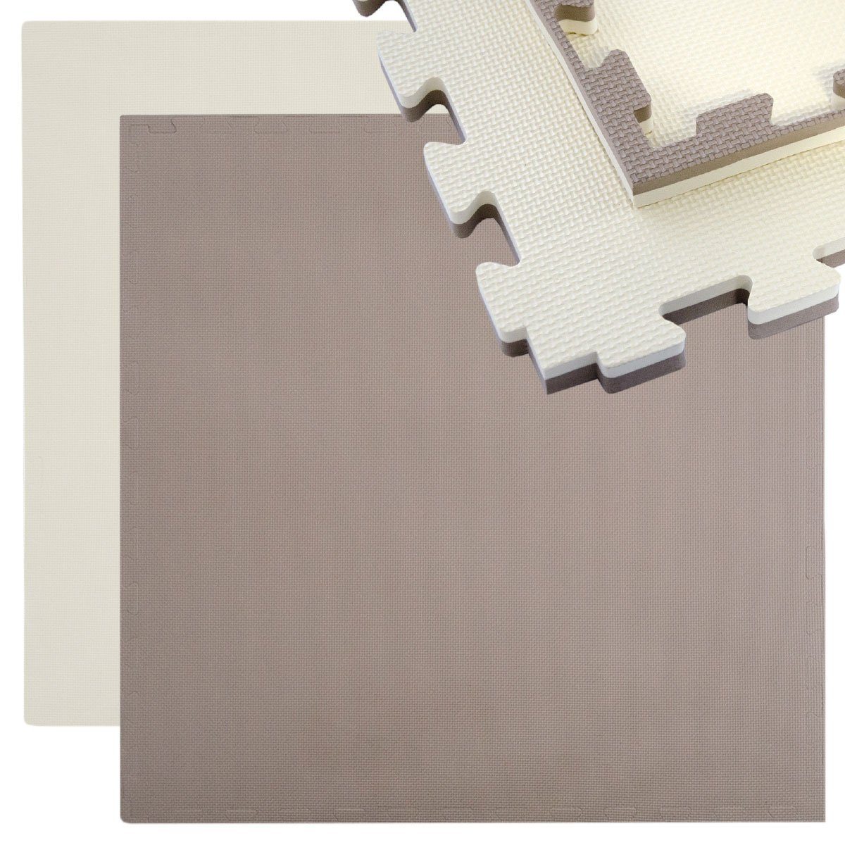 Fitnessmatte für Zuhause - 0,8 m² Trainingsmatte mit Rand - 1 Große Home Gym Matte