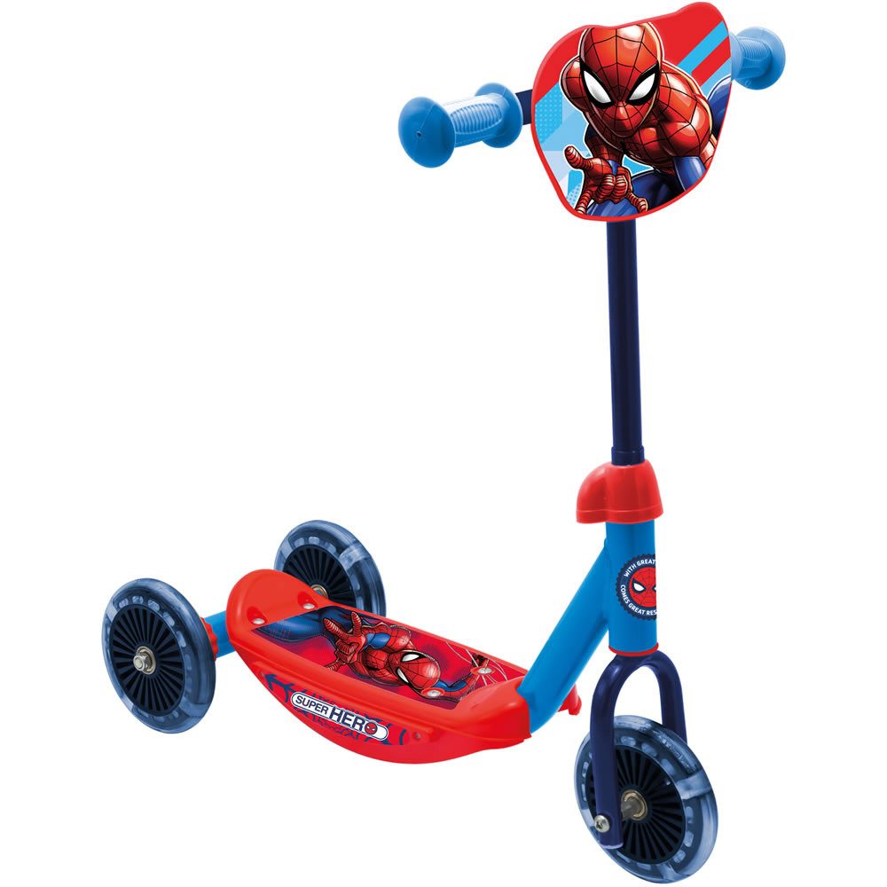 Seven Polska Tretroller Kinderroller 3-Rad Scooter bis 20 kg – Frozen, Princess & Spidey, keine Straßenzulassung