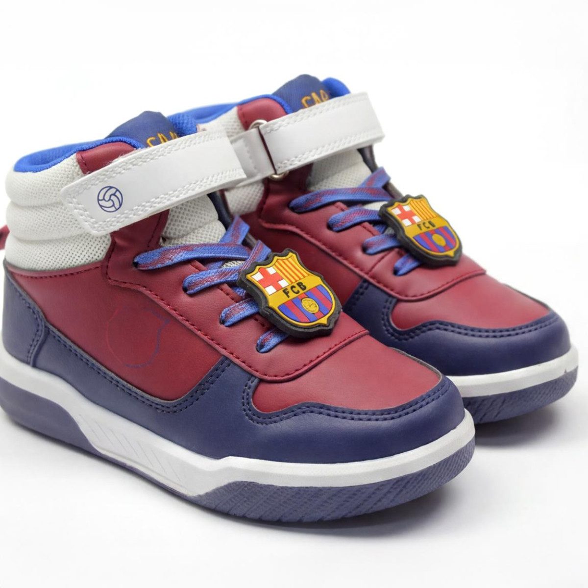 FC Barcelona Kinder Sneaker mit Licht Sportliche Schuhe für Schule Freizeit Alltag Sneaker