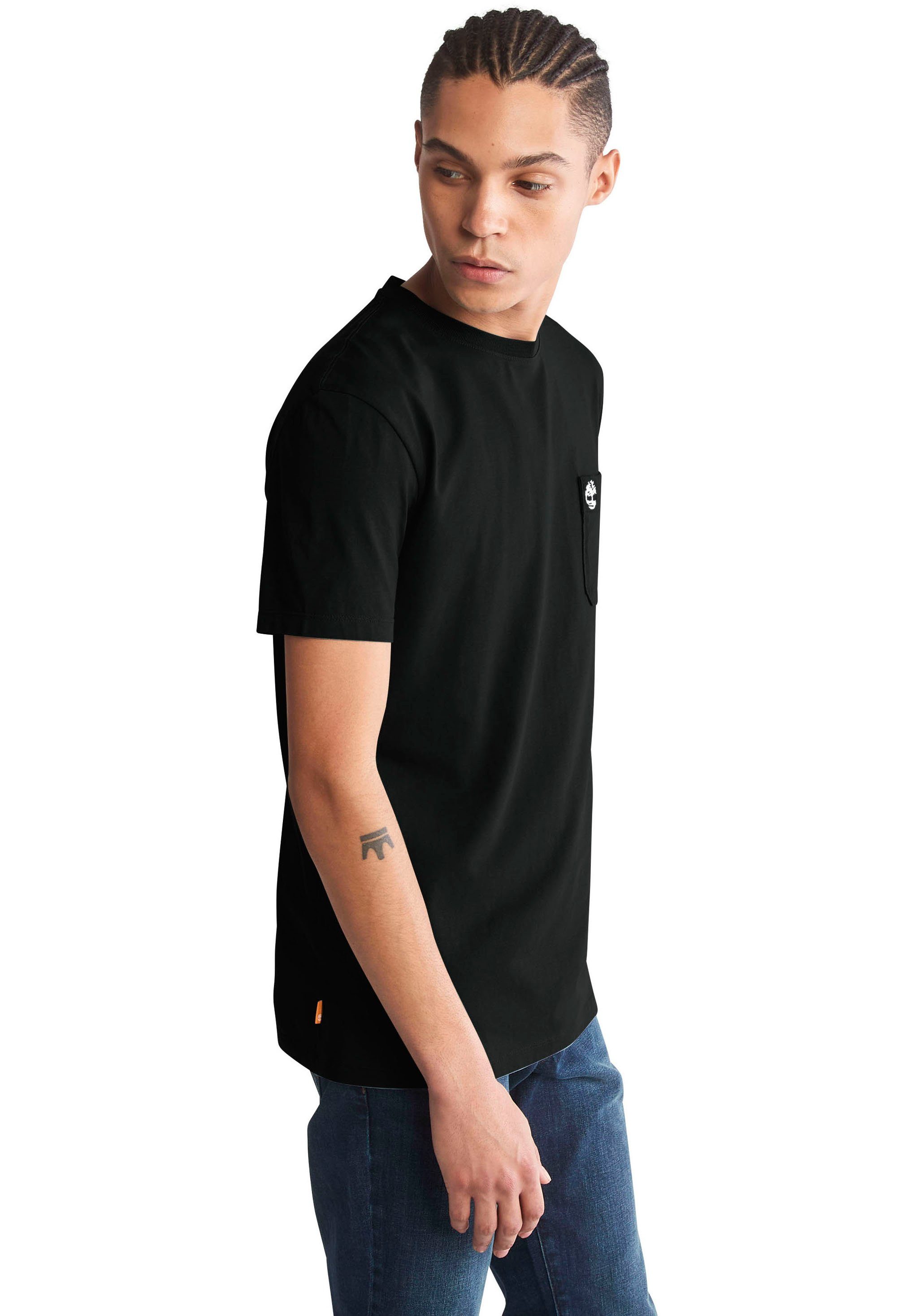 Timberland T-Shirt DUNSTAN TEE POCKET black RIVER