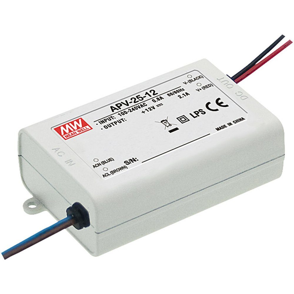 MW Mean Well APV-25-36 LED-Trafo Konstantspannung 25 W 0 - 0.7 A 36 V LED Trafo