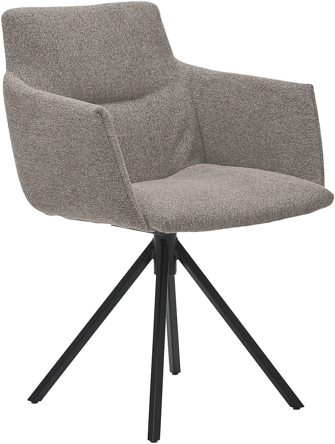 Musterring Polsterstuhl JustB! SP500 (1 St), mit Armlehne, wahlweise mit Drehfunktion, Stativgestell in schwarz