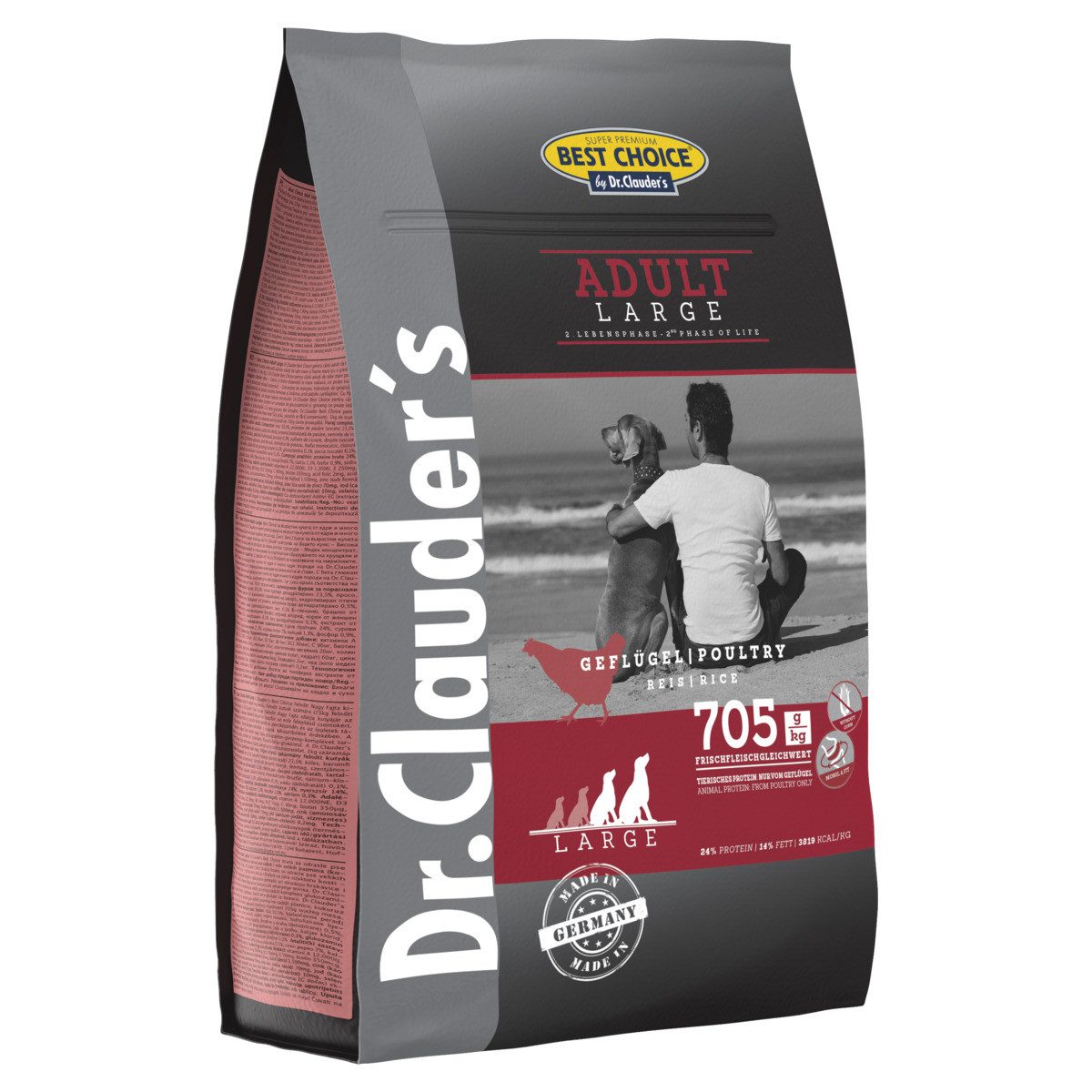 Dr. Clauder's Best Choice Adult Large Breed 4 kg, Trockenfutter für: Hund