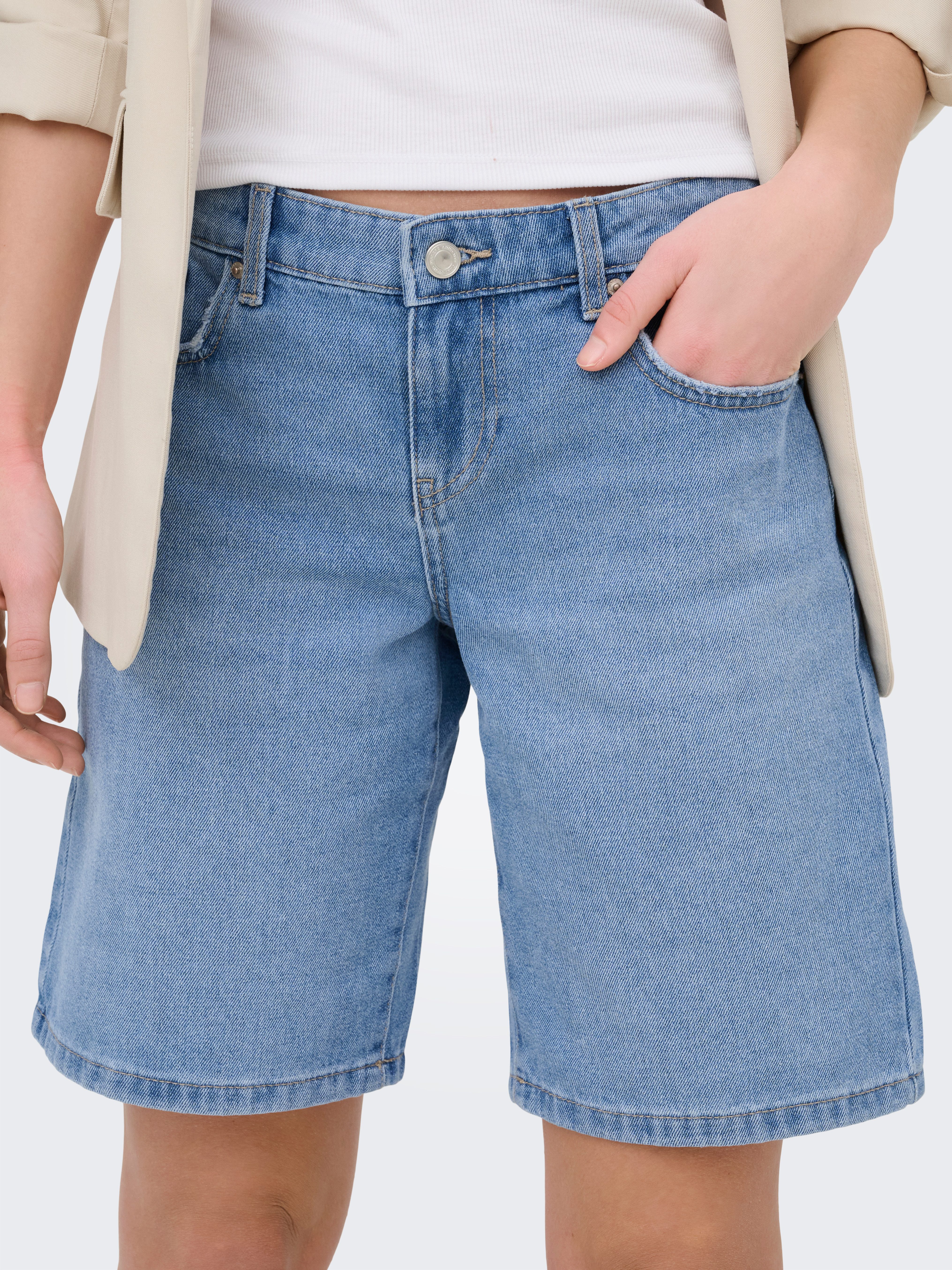ONLY Jeansbermudas ONLRHONA LW SHORTS DNM günstig online kaufen