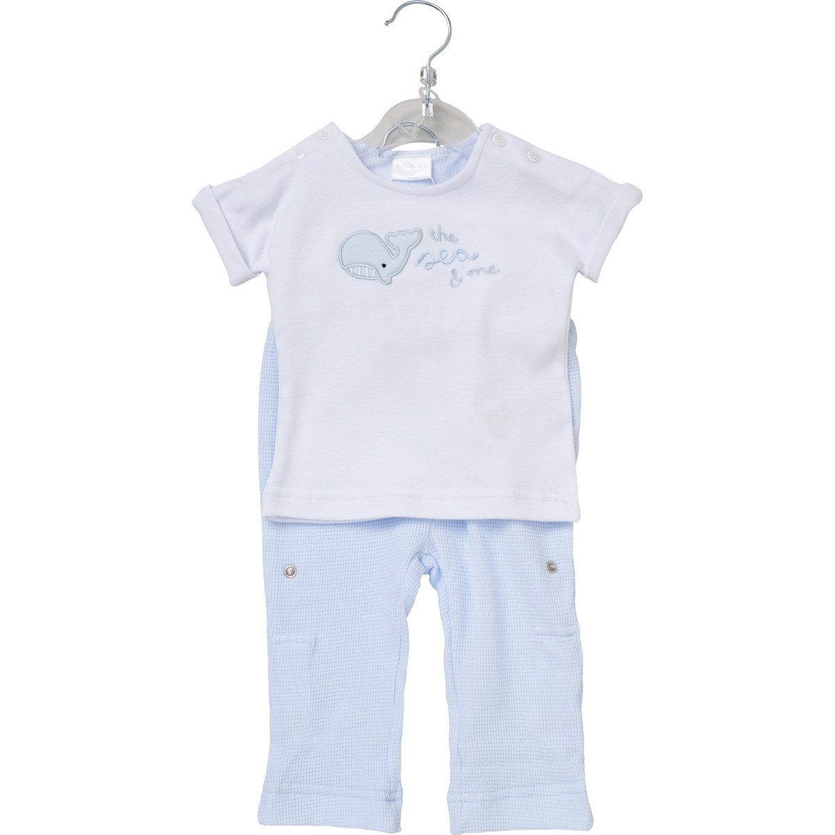 Rock a Bye Baby Boutique Shirt & Hose Wal Unisex Kinder (2-tlg) Shirt, T-Shirt, Hose, Krabbelhose, Set Shirt Hose