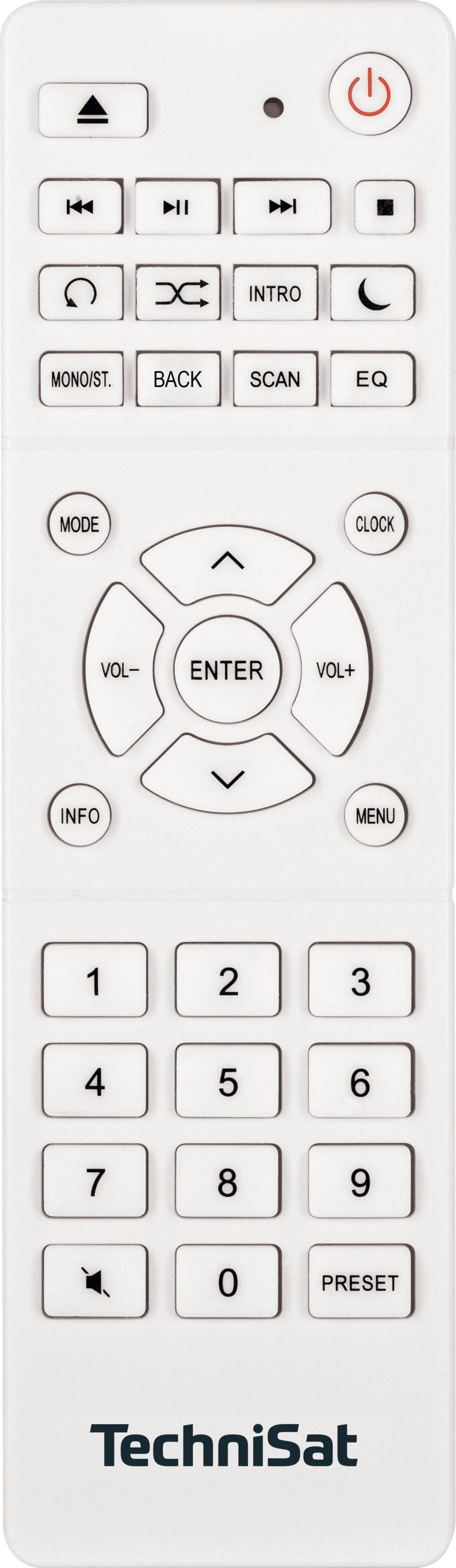 IR mit (DAB), weiß (Digitalradio W) (DAB) TechniSat CD 370 RDS, Digitalradio 10 DIGITRADIO UKW