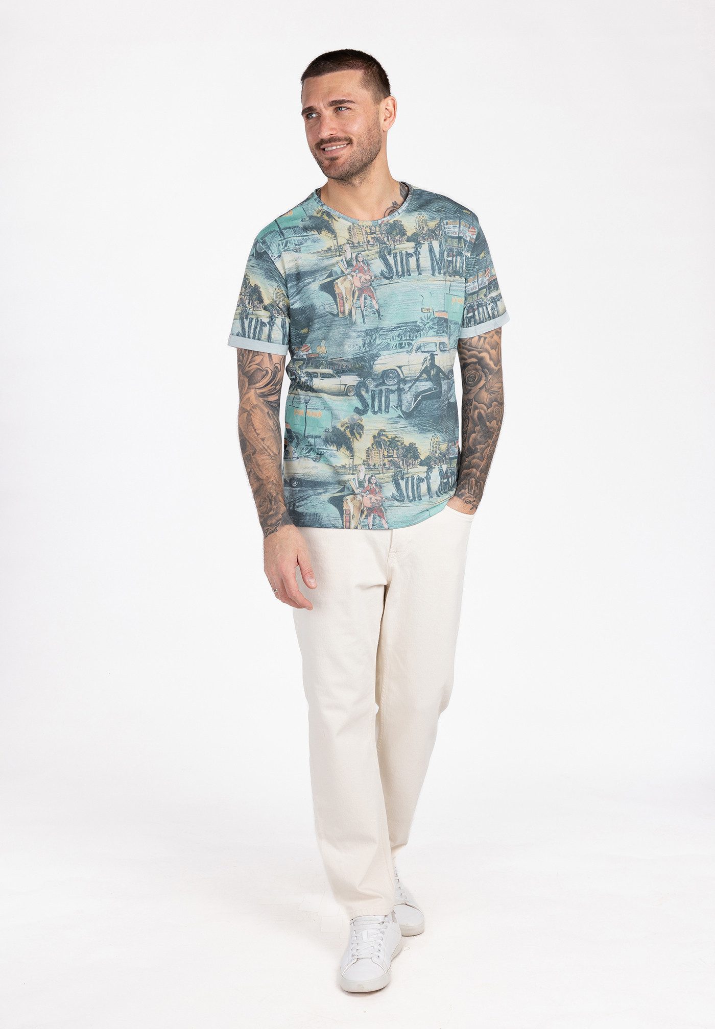 Key Largo T-Shirt MT KLSURF MANIA round (1er)
