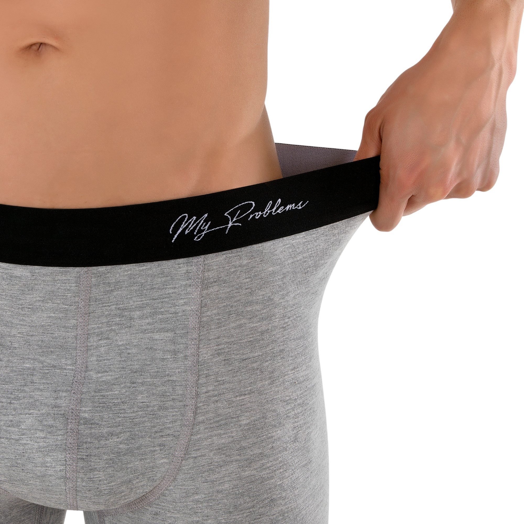 Myproblems Boxershorts Lange Boxershorts im 3er Pack – Lange Unterhosen aus Baumwolle Lange Boxershorts – Bild 3 von 5