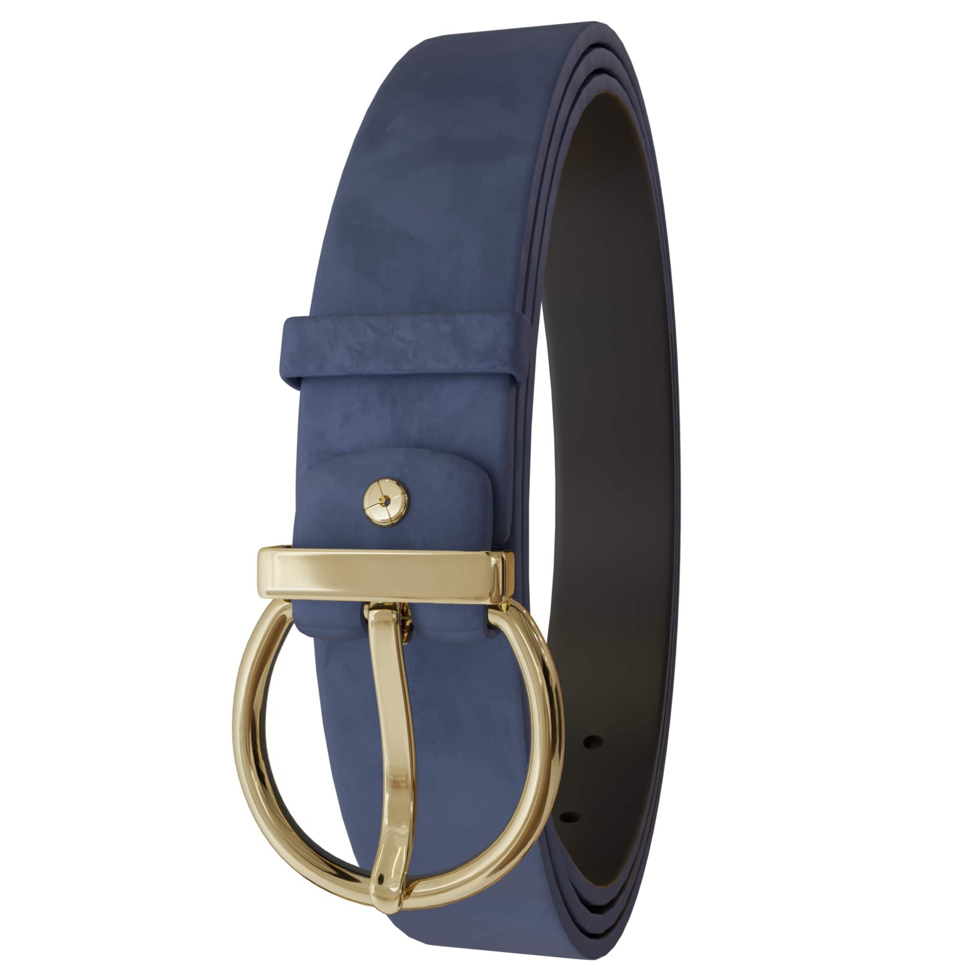 KMISSO Ledergürtel Damen Velours Samt Gürtel Wildleder-Optik Rind Leder 306 günstig online kaufen