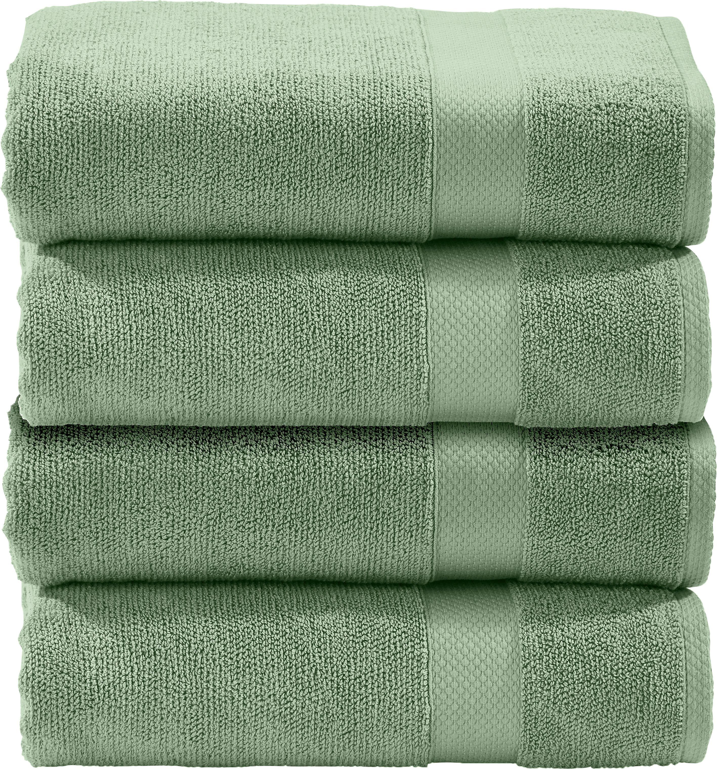 done.® Gästehandtuch Deluxe, Zwirnfrottee (Set, 4-St), günstig online kaufen