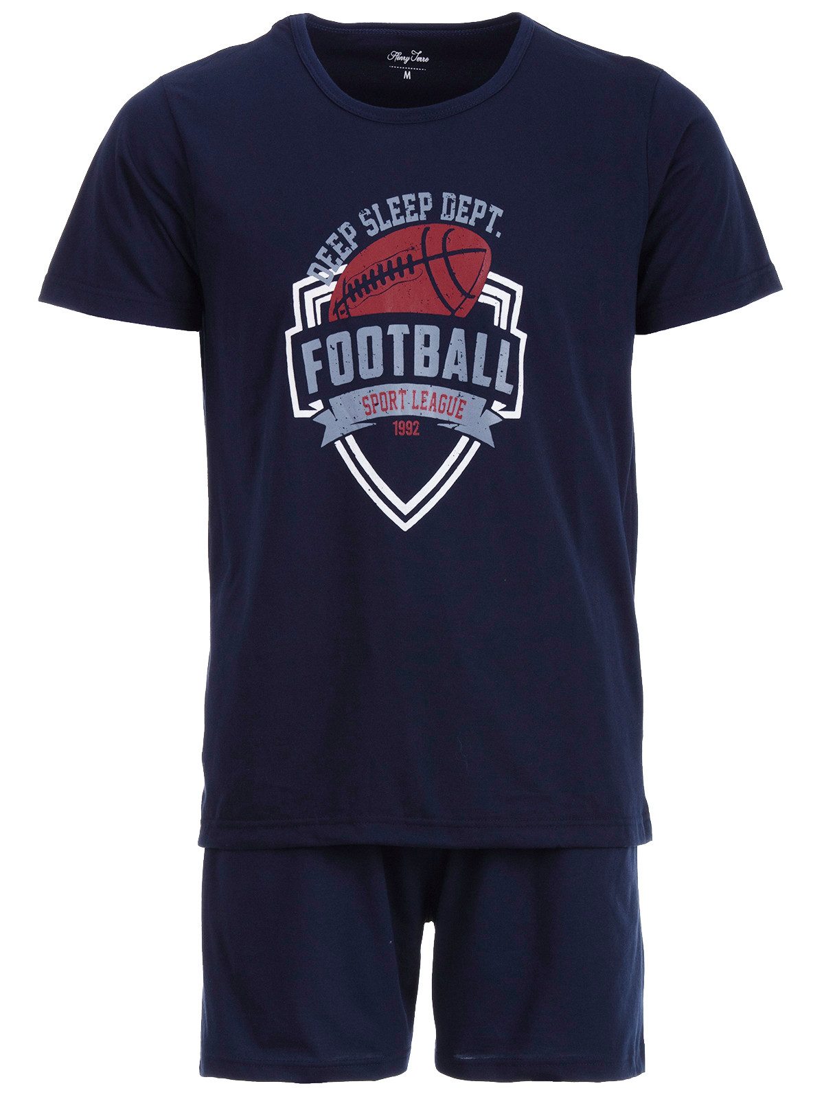 Henry Terre Schlafanzug Pyjama Set Shorty - Paul Football günstig online kaufen