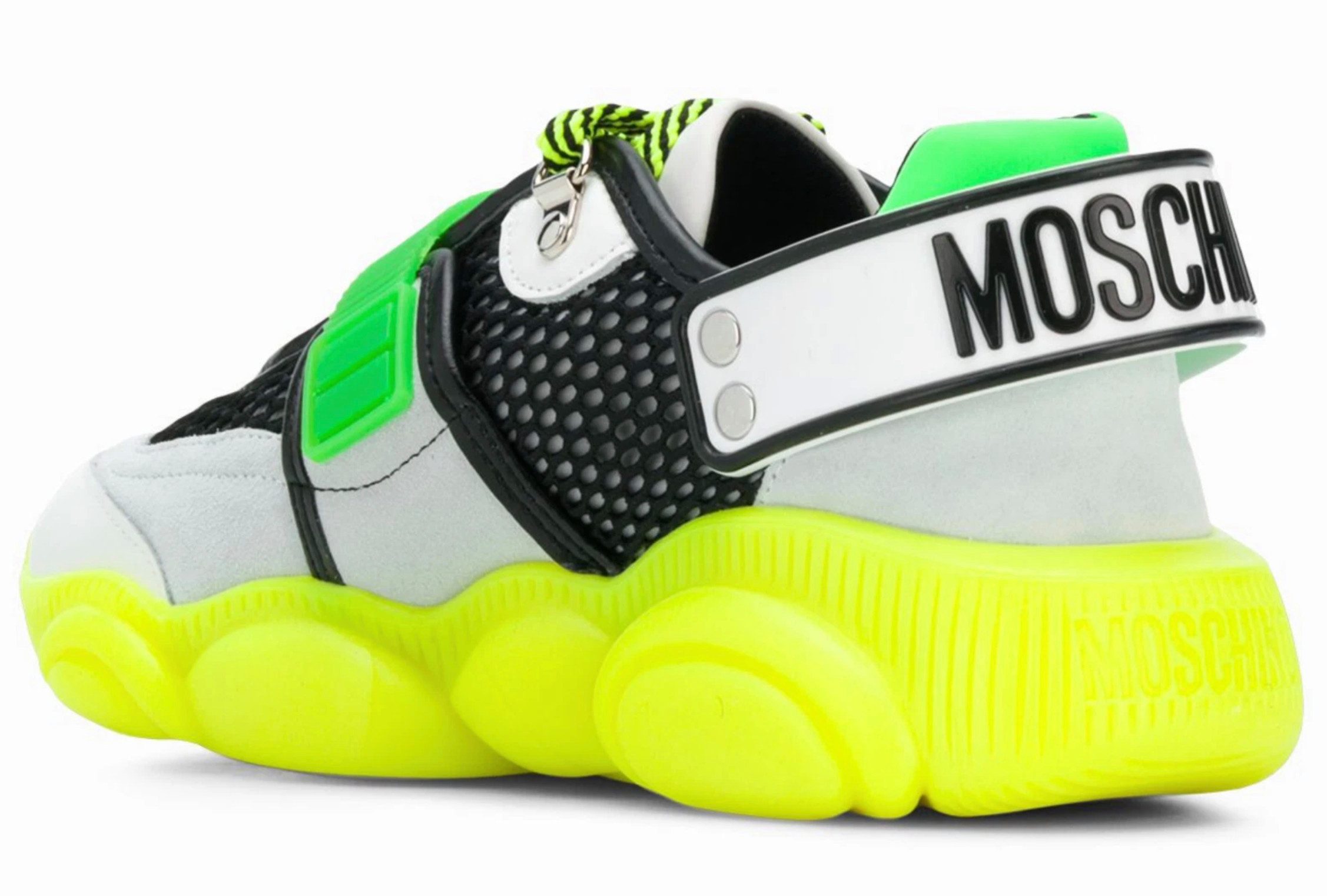 Moschino COUTURE Limited Special Edition Teddy Bear Fluo Trainers Sneaker Limitierte Edition mit speziellem Packaging
