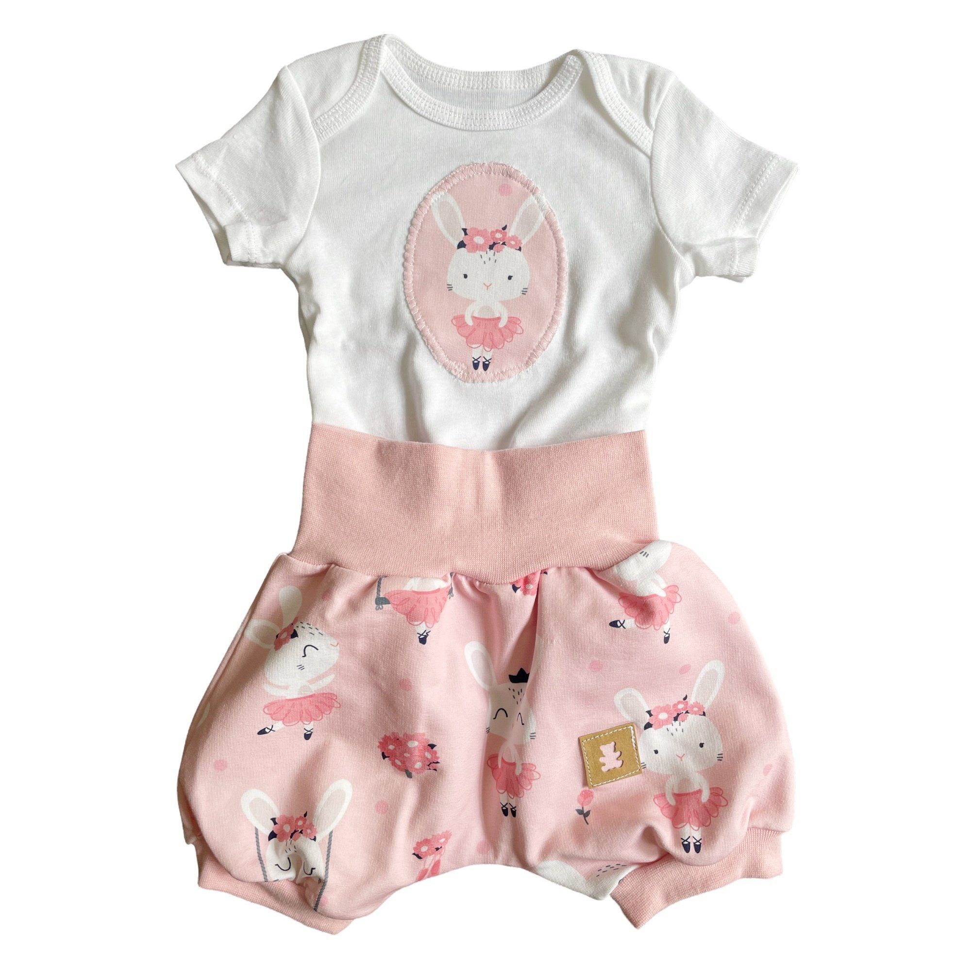 Body & Shorts Kinder- Baby Set Hasenmädchen