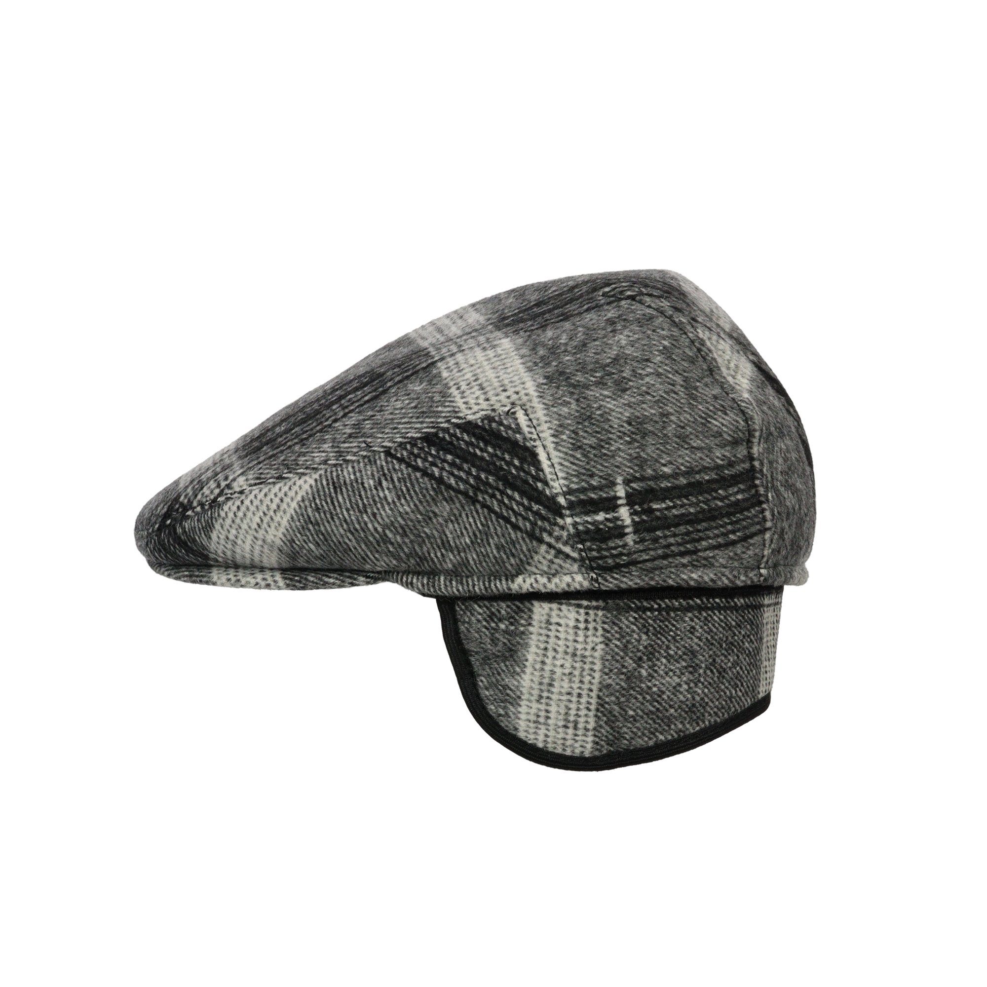 grau Schiebermütze ZEBRO Flat Cap