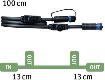 Paulmann Outdoor Plug&Shine 1m IP68 Lampen-Verbindungskabel, (100 cm), 1 in - 3 out