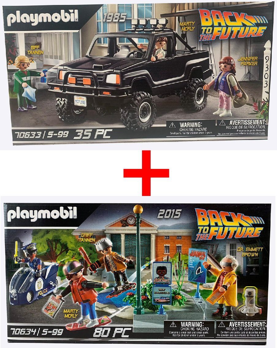 Playmobil® Spielfigur PLAYMOBIL 2er-Set Zurück in die Zukunft 70633 Back to  the Future Teil
