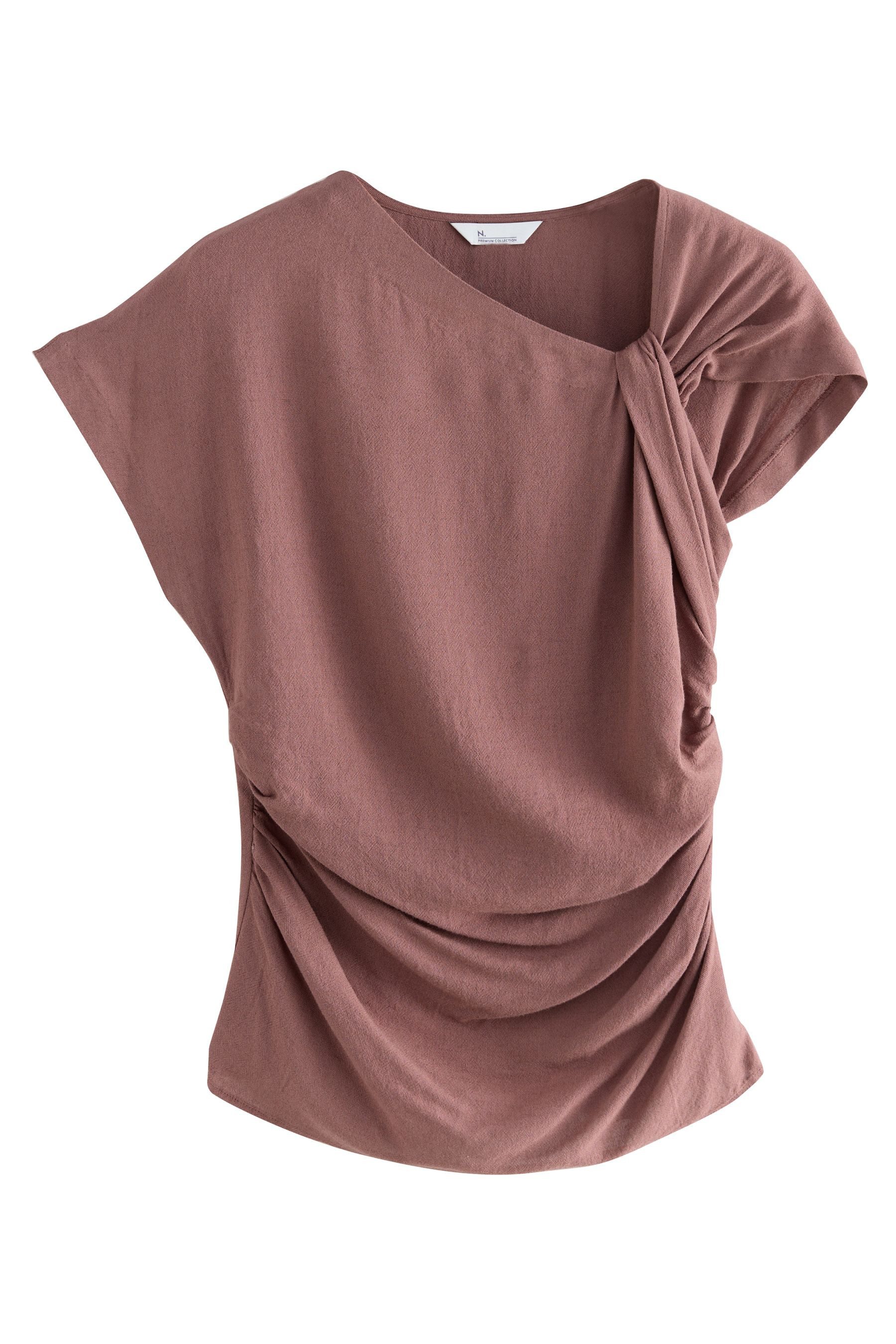Next Blusentop Asymmetrisches Top mit gedrehtem günstig online kaufen