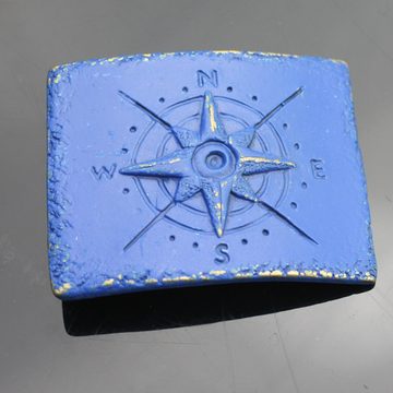 Crystalogy.de Gürtelschnalle Gürtelschnalle Kompass für 4 cm Ledergürtel, Gürtelschließe Metall