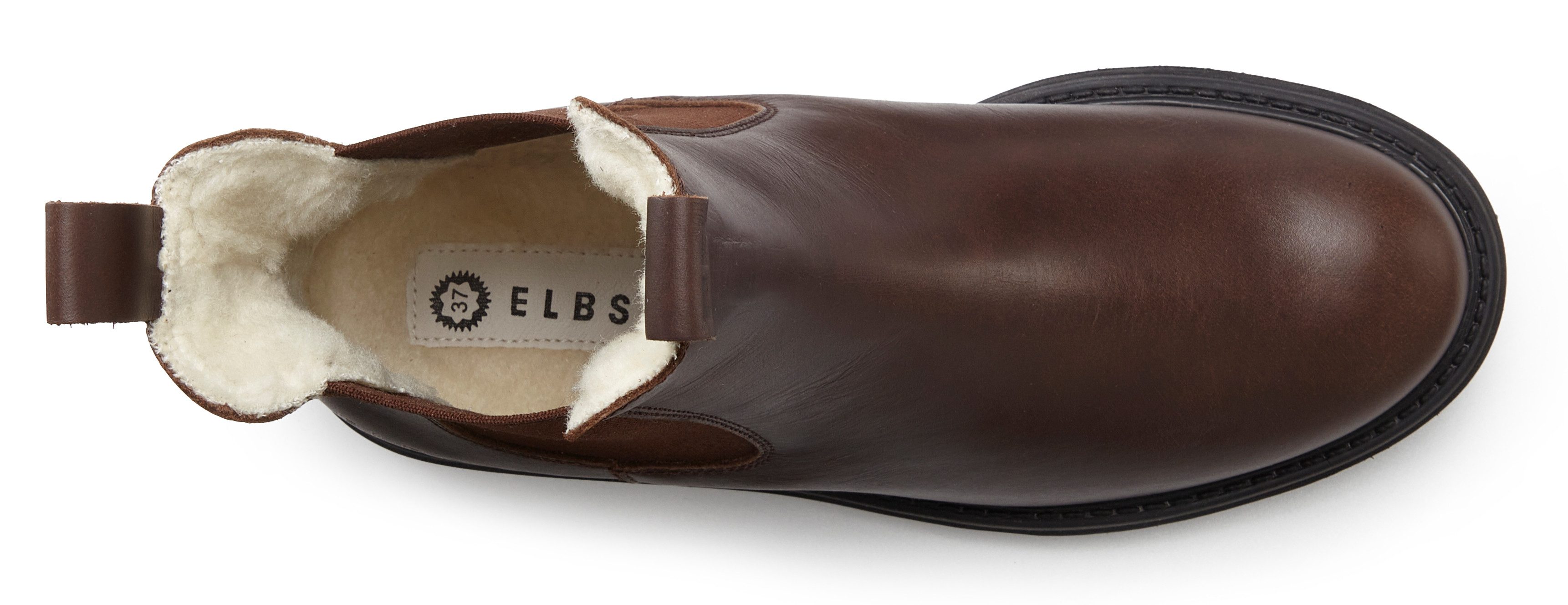 Elbsand Chelseaboots, Stiefel, Boots, Winterstiefel, Schlupfstiefel Stiefelette aus Leder mit Warmfutter, Lederstiefelette