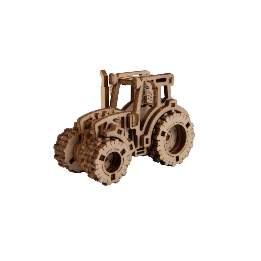 Wooden City 3D-Puzzle 3D-Puzzle Superschneller Traktor, Puzzleteile