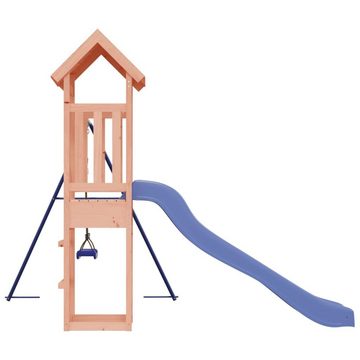 vidaXL Spielhaus Spielturm mit Rutsche und Schaukel Massivholz Douglasie