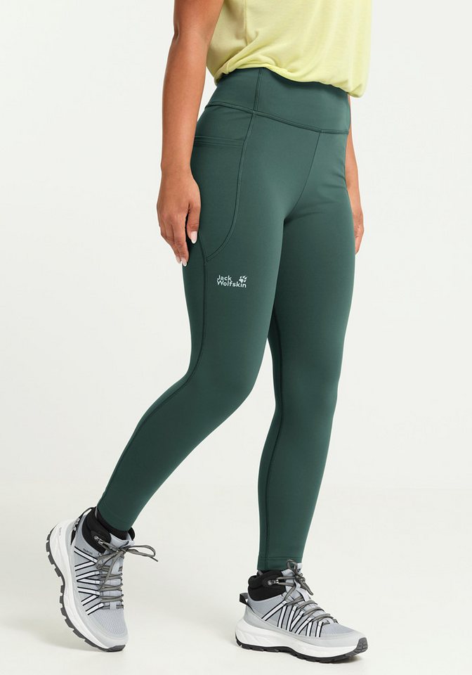 Jack Wolfskin Funktionstights WILDSTRIDE TIGHTS W Sporthose, eng anliegend, atmungsaktiv