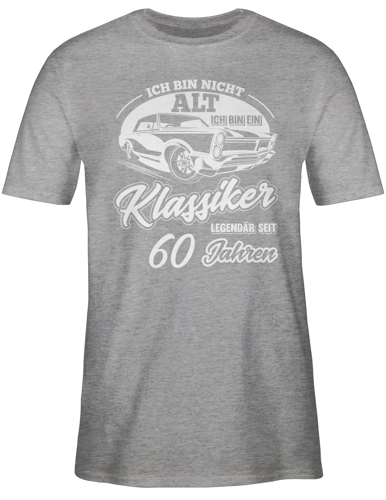 Ich nicht alt Klassiker Geburtstag ich Grau bin ein Shirtracer meliert Sechzig T-Shirt 3 bin 60.