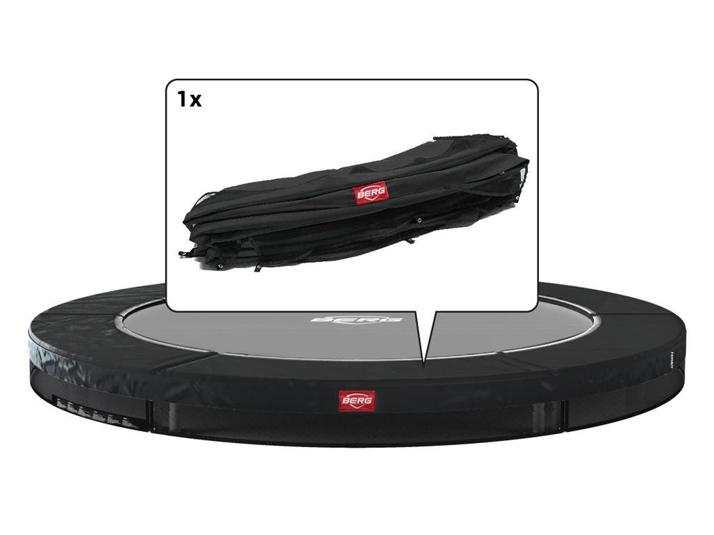 Trampolinschutzrand Ersatzteil 430 cm rund schwarz mit weißem Rand - Favorit InGround