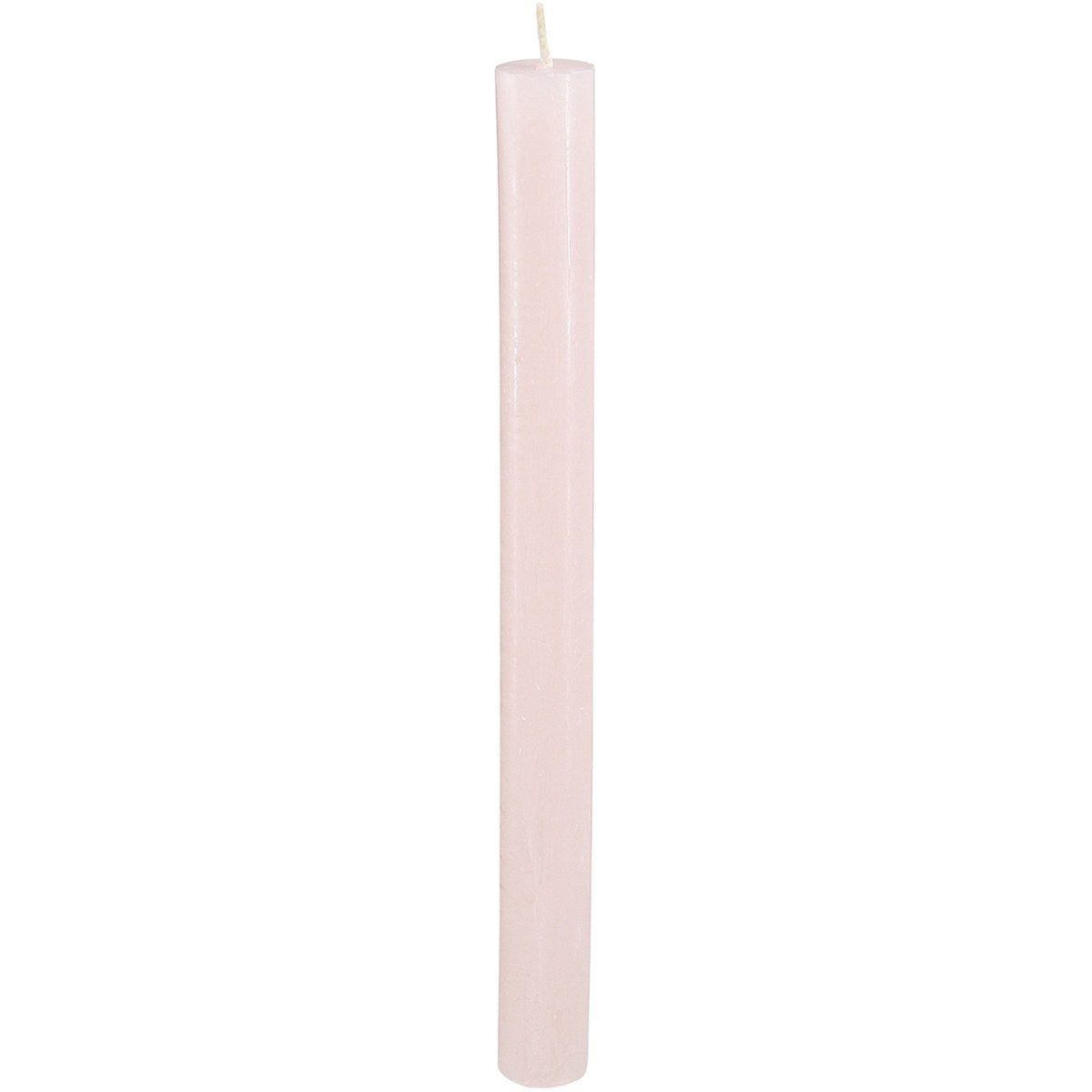 Spitzkerze Edle durchgefärbte Stabkerzen Hellrosa 240mm Ø21mm 12er Set - Lange
