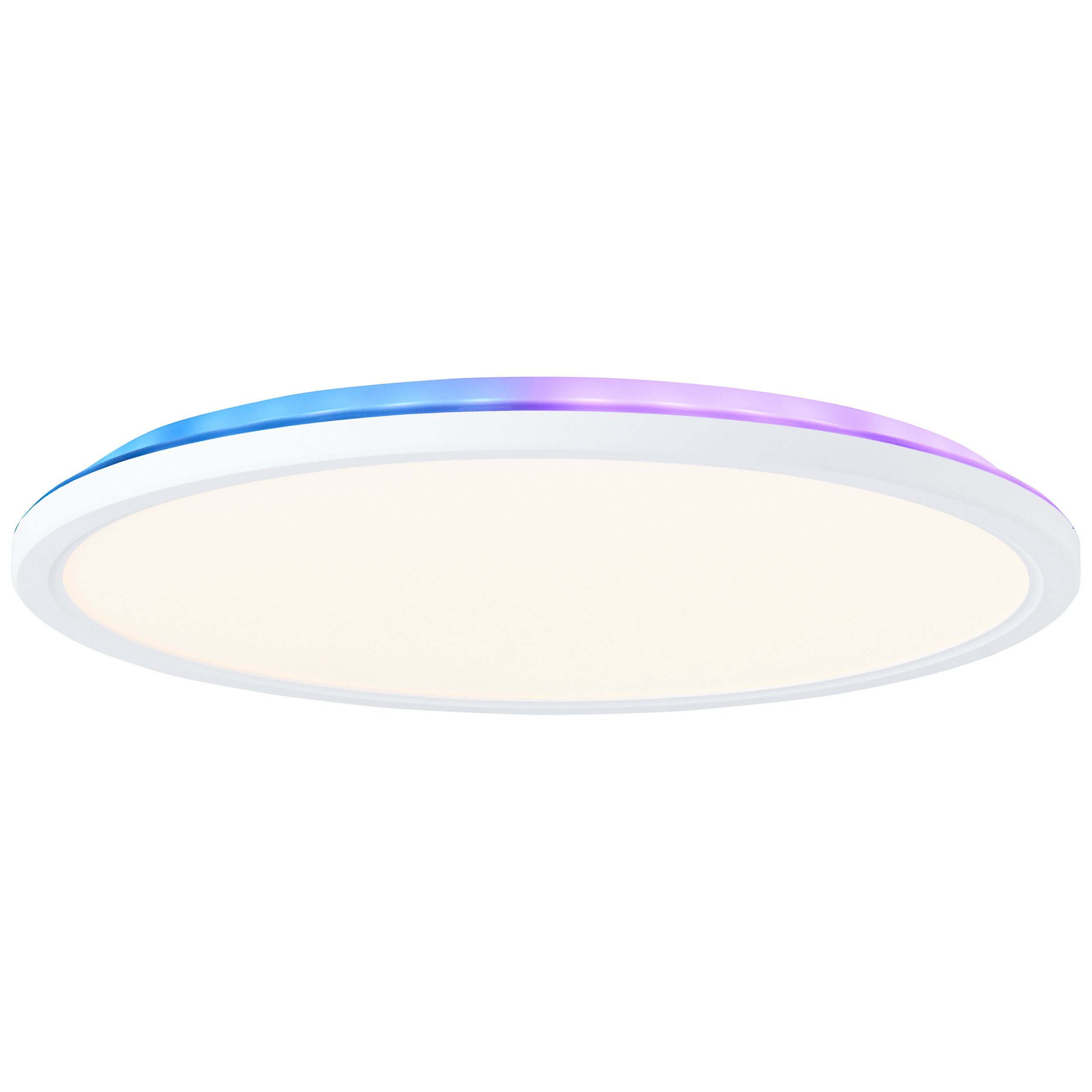 Lightbox LED Ø RGB-Backlight, integriert, RGB, LED fest warmweiß - Fernbedienung, CCT LED über - CCT kaltweiß, 30 Deckenleuchte, cm, Fernbedienung, digitales lm, dimmbar, - 2200 CCT über Panel