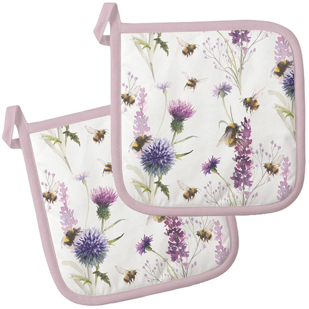 Ambiente® Topflappen Bumblebees in the meadow, günstig online kaufen