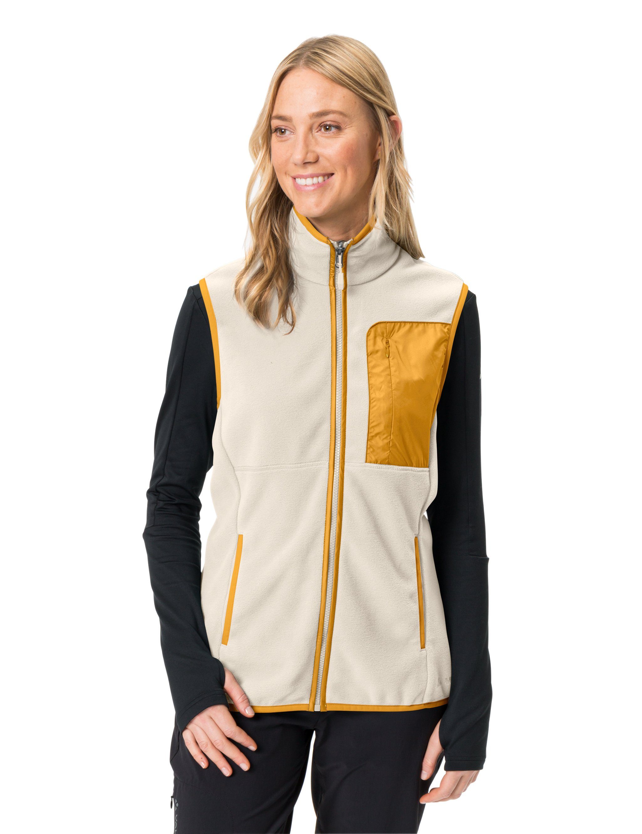 VAUDE Women's Rosemoor ecru Fleece (1-tlg) Funktionsweste Vest