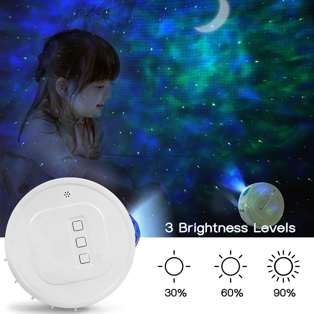 feinlux LED Nachtlicht LED Nachtlicht LED Sternenhimmel Nachtlicht, LED fest integriert, Farbwechsler, APP, WIFI, Zeitplan, Lights Move to the Music/Beat