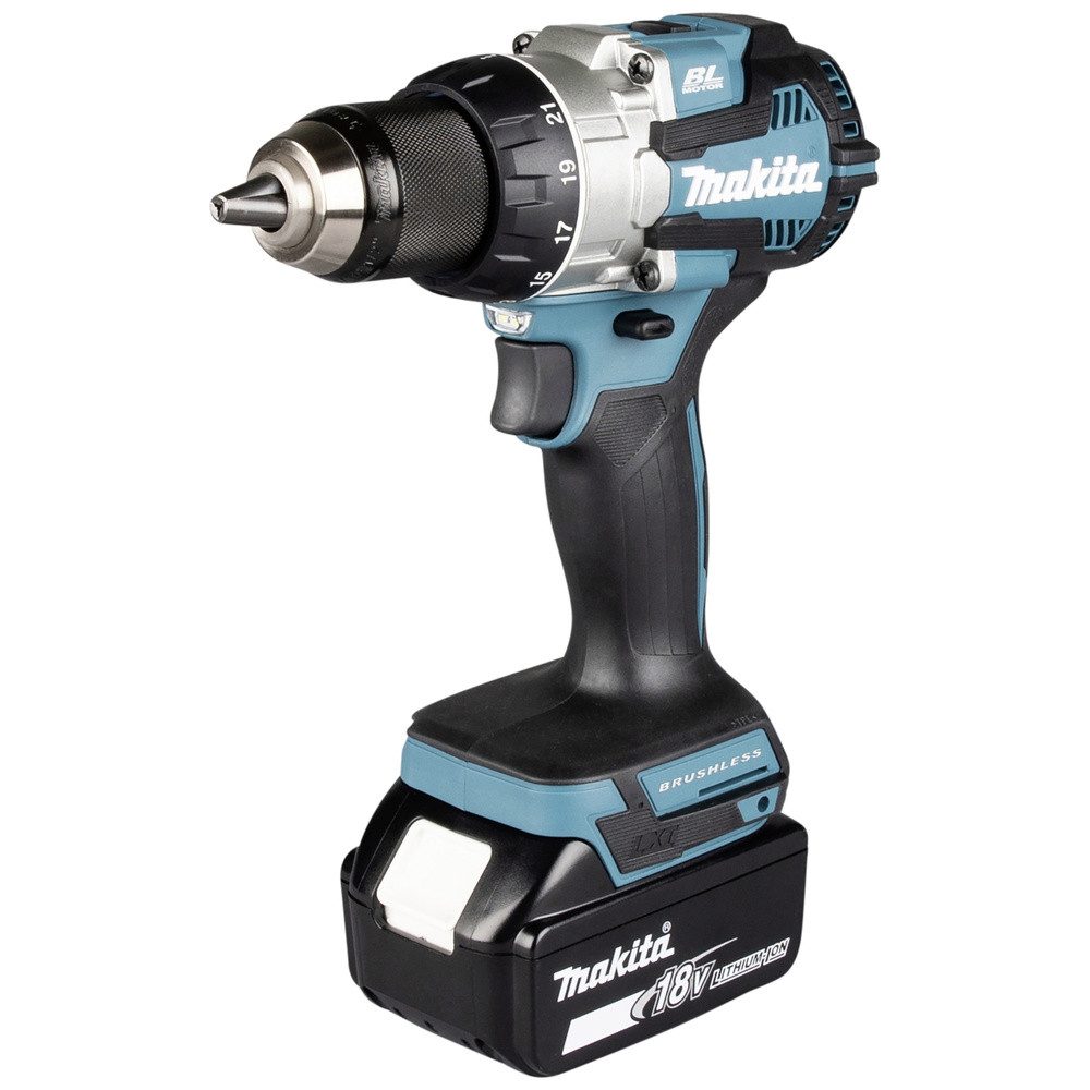 Makita Akku-Ratschenschrauber Makita DDF489RTJ DDF489RTJ Akku-Bohrschrauber 18 V 5.0 Ah Li-Ion bürs