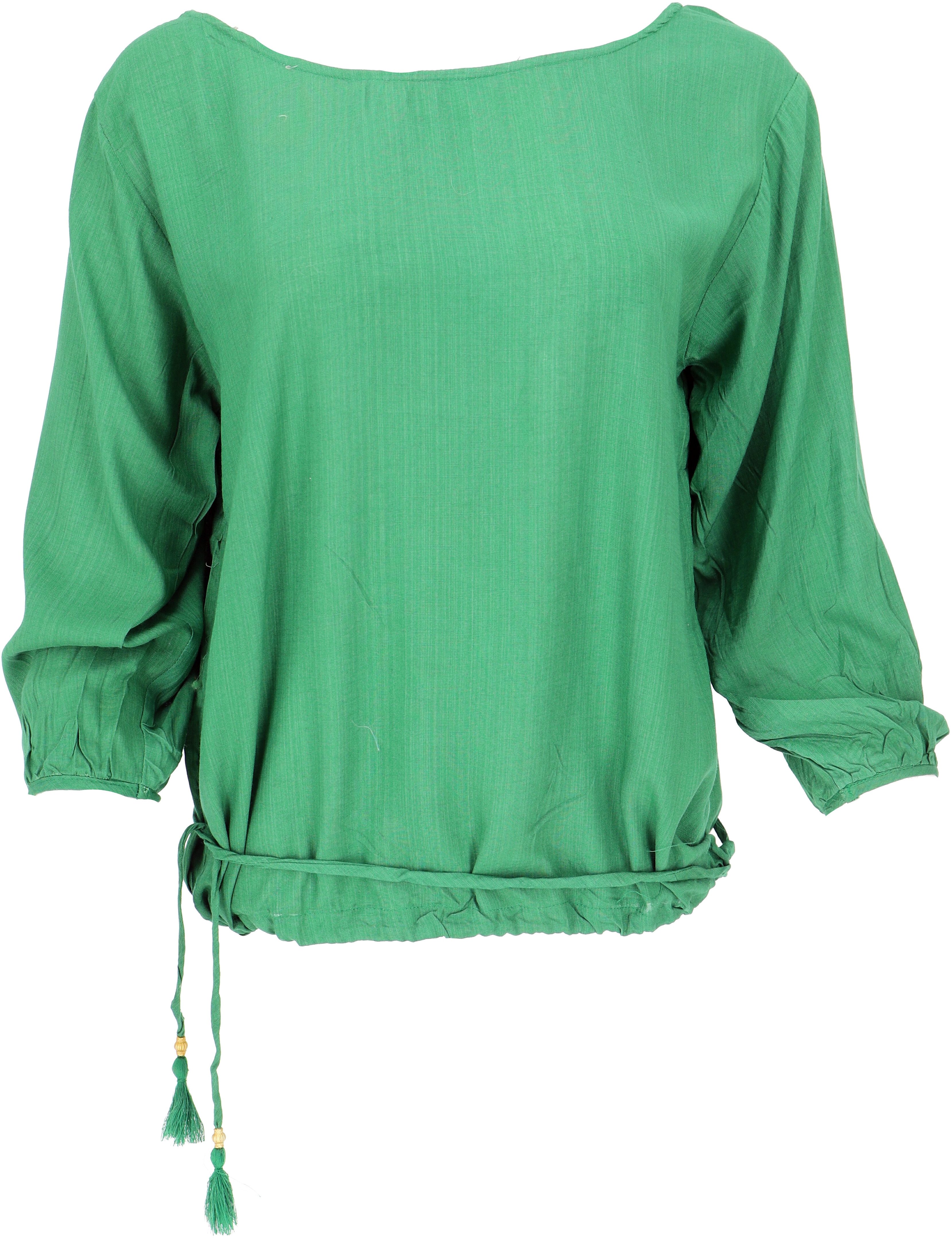 Guru-Shop Longbluse Langarm Boho Blusentop mit günstig online kaufen