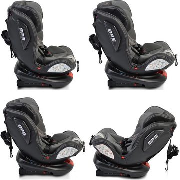 Moni Autokindersitz Kindersitz Motion 0-36 kg Gruppe 0/1/2/3, bis: 36 kg, drehbar 165° Neigung Isofix SIPS