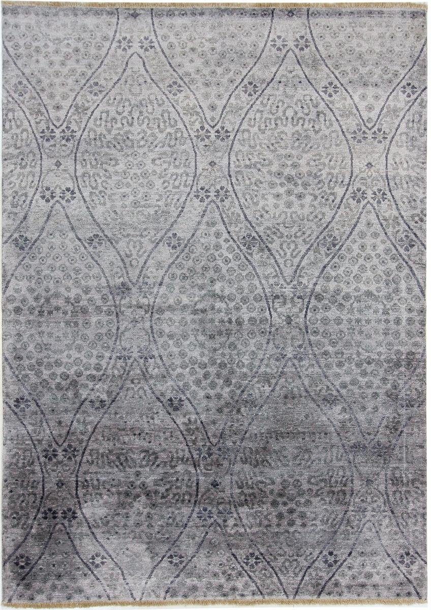 Orientteppich Sadraa Bambus Seide 173x240 Handgeknüpfter Moderner Orientteppich, Nain Trading, rechteckig, Höhe: 10 mm