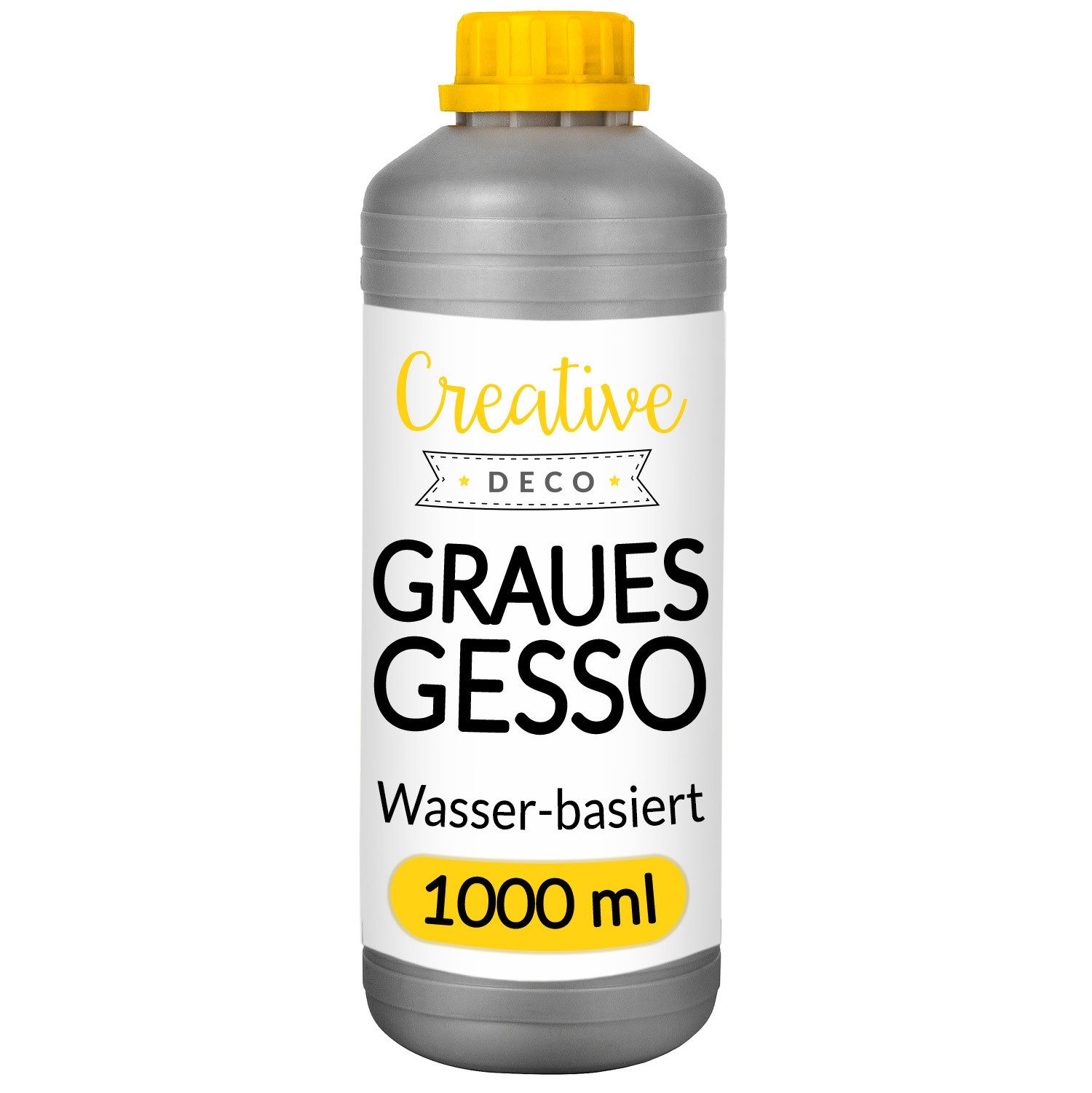 Creative Deco Grundierfarbe Professionell Gesso 1L Perfekte Grundierung für Malerei