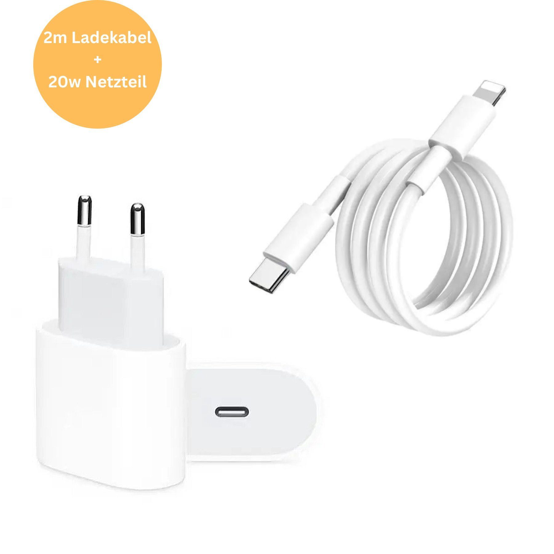 Schnellladekabel USB C passt für iPhone 11, 12, 13, 14, Pro, X, Xs, Xr USB-Ladegerät