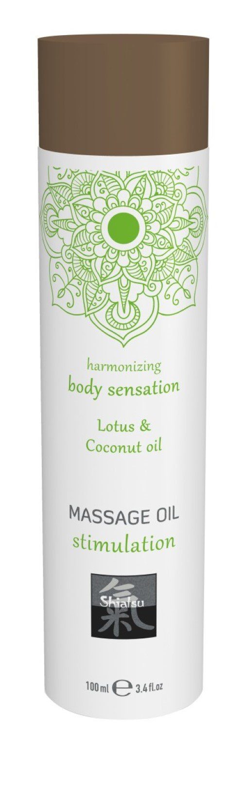 HOT Shiatsu Gleit- & Massageöl 100 ml - SHIATSU Massage oil stimulation Lotus & Coconut oil 100ml