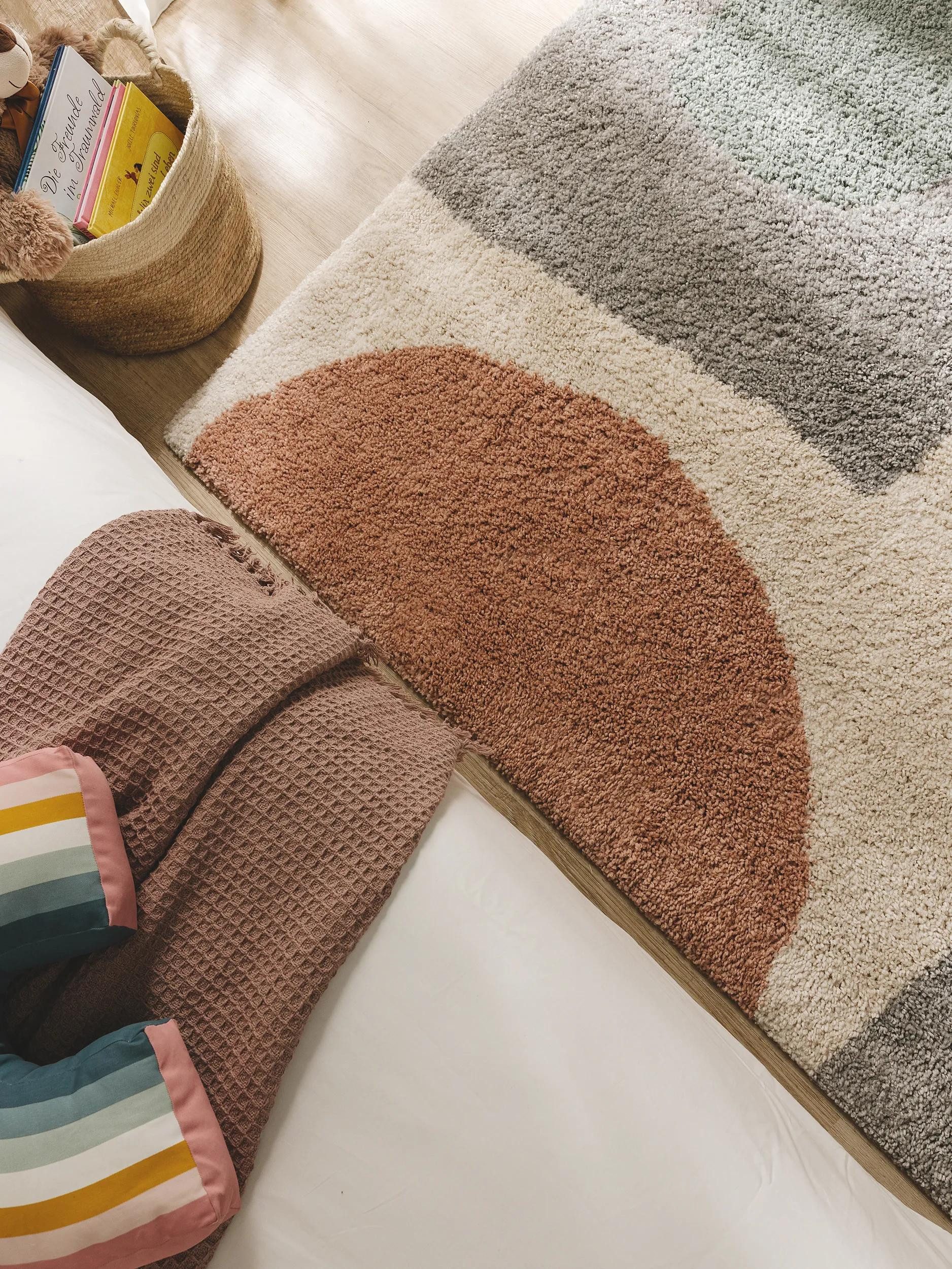 benuta Kinderteppich Gobi, rechteckig, Höhe: 21 mm, Teppich Wohnzimmer, Schlafzimmer, Esszimmer, Flur, Kunstfaser, Cozy