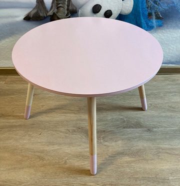 Koopman Kindertisch Rosa (1-St), Beistelltisch, Kinder, MDF, Rund