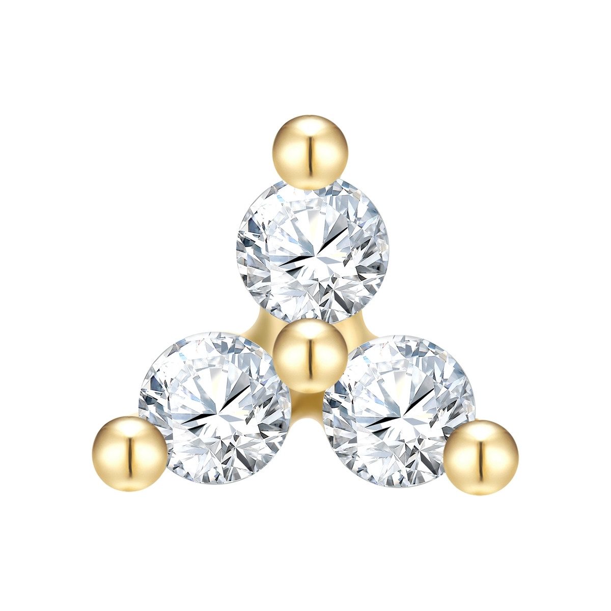 Glanzstücke München Single-Ohrstecker gelbgold günstig online kaufen